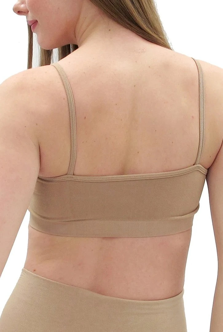 Elietian spaghetti strap bra accessory with thin adjustable straps, soft fabric, and simple design for comfortable wear.