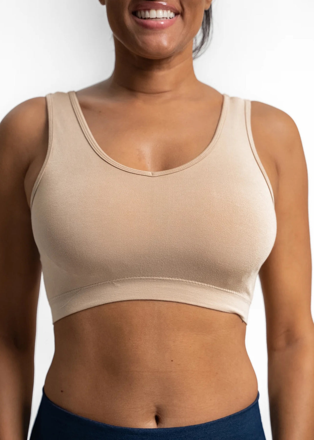 Elietian V-Neck Bra accessory showing soft, seamless fabric and V-neck design, ideal for comfortable undergarments.