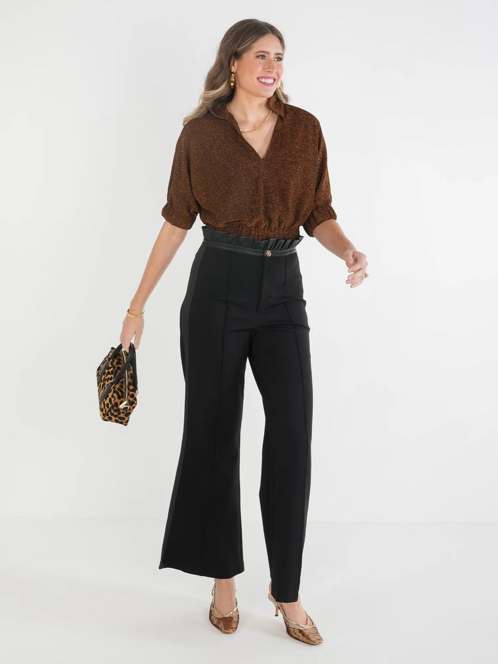 Emily McCarthy Poppy Crop Sweater, stylish tops with a vibrant poppy pattern and cropped fit, displayed on a neutral background.