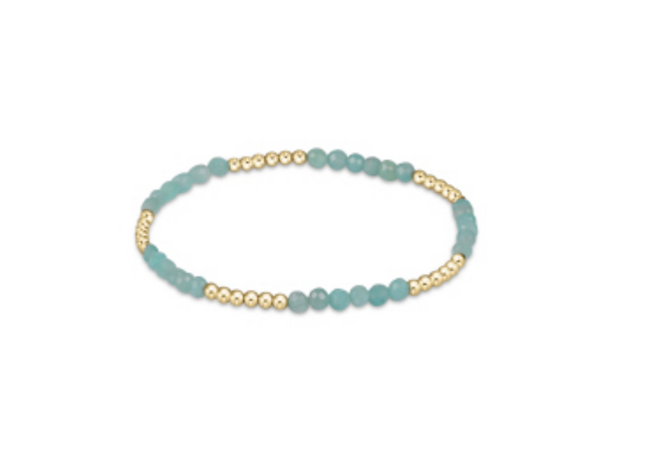 Enewton Blissful Pattern 2.5MM gold bead gemstone bracelet with intricate design, stylish accessories for elegant wristwear.