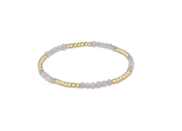 Enewton Blissful Pattern 2.5MM gold bead bracelet with gemstone accents, stylish accessories for elegant wristwear.