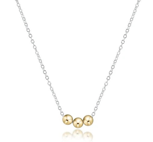 Sterling mixed metal 16-inch Joy Gold necklace from Enewton, featuring delicate chain and layered design.