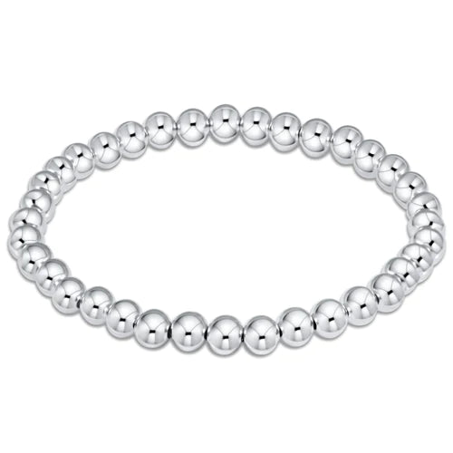 Sterling bead bracelet with 5mm classic beads from Enewton, stylish accessories for everyday wear and casual outfits.