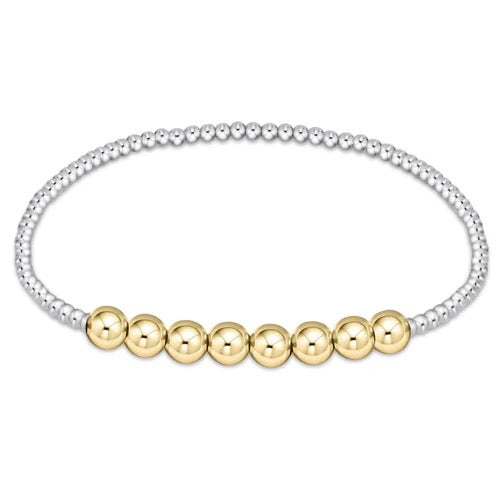 Enewton Classic Beaded Bliss 5mm bead bracelet with mixed metal beads, stylish accessories for everyday wear.