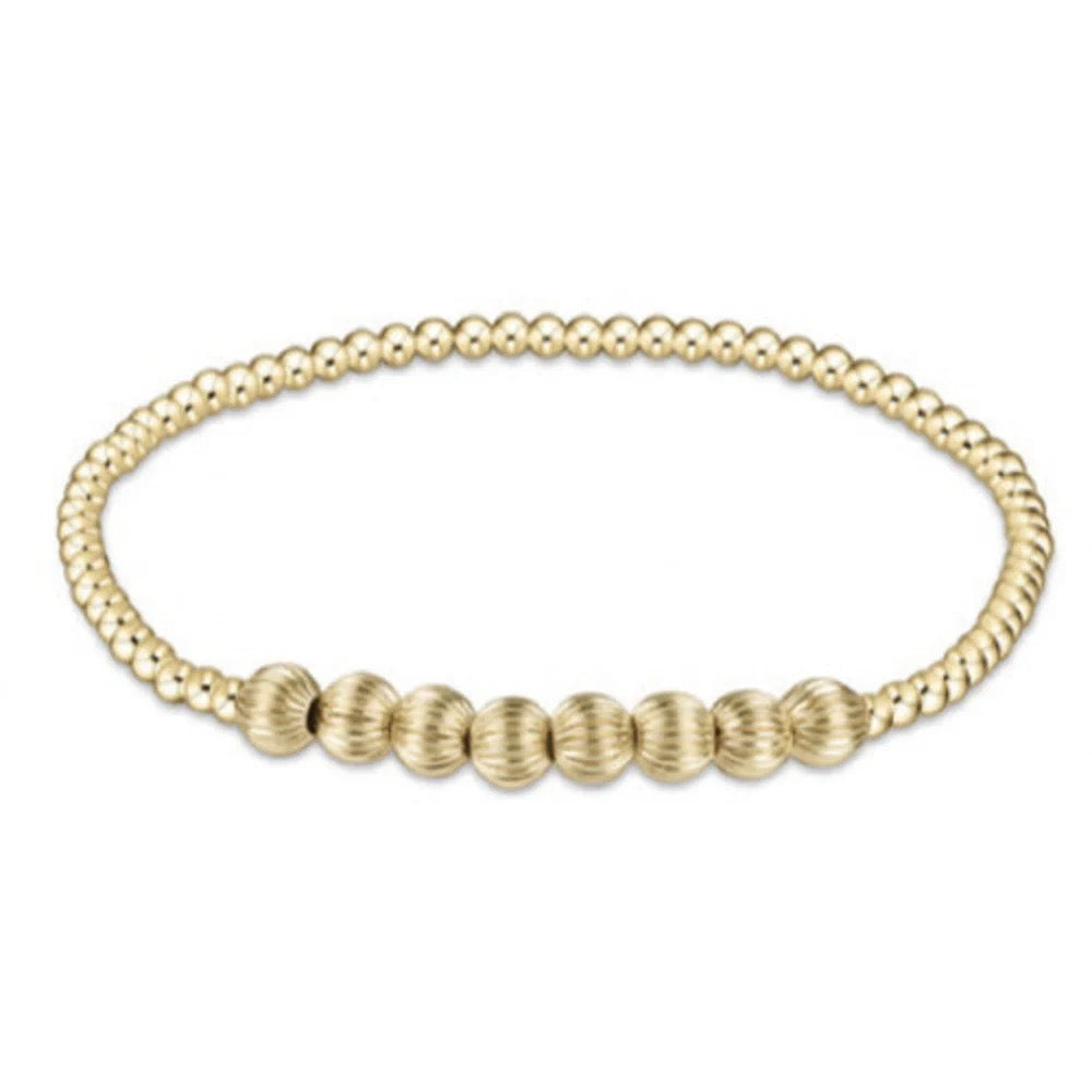 Enewton Dignity Beaded Bliss gold bracelet with intricate beaded design, stylish accessories for elegant wrist wear