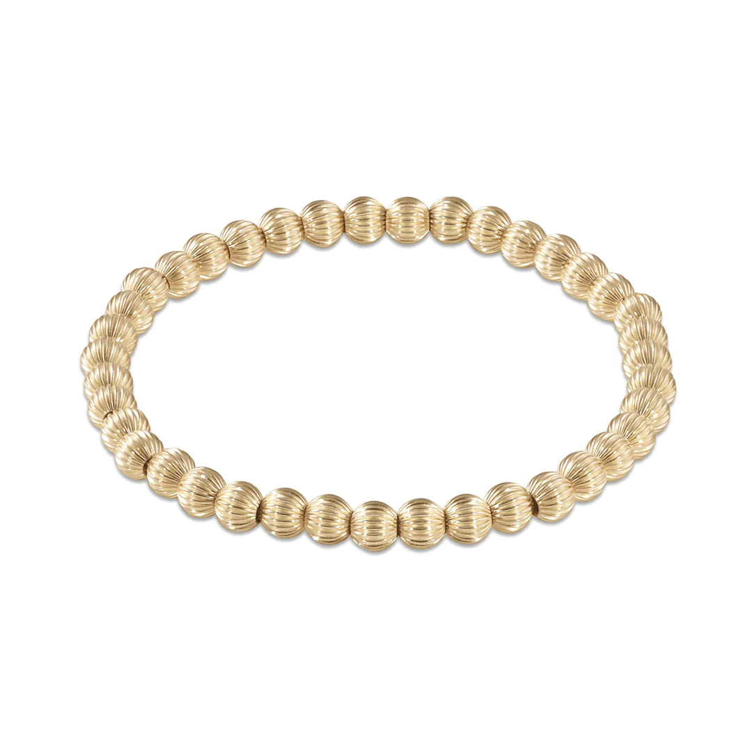 Enewton Dignity Gold 5mm bracelet with sleek gold beads, stylish accessories for everyday wear or special occasions.