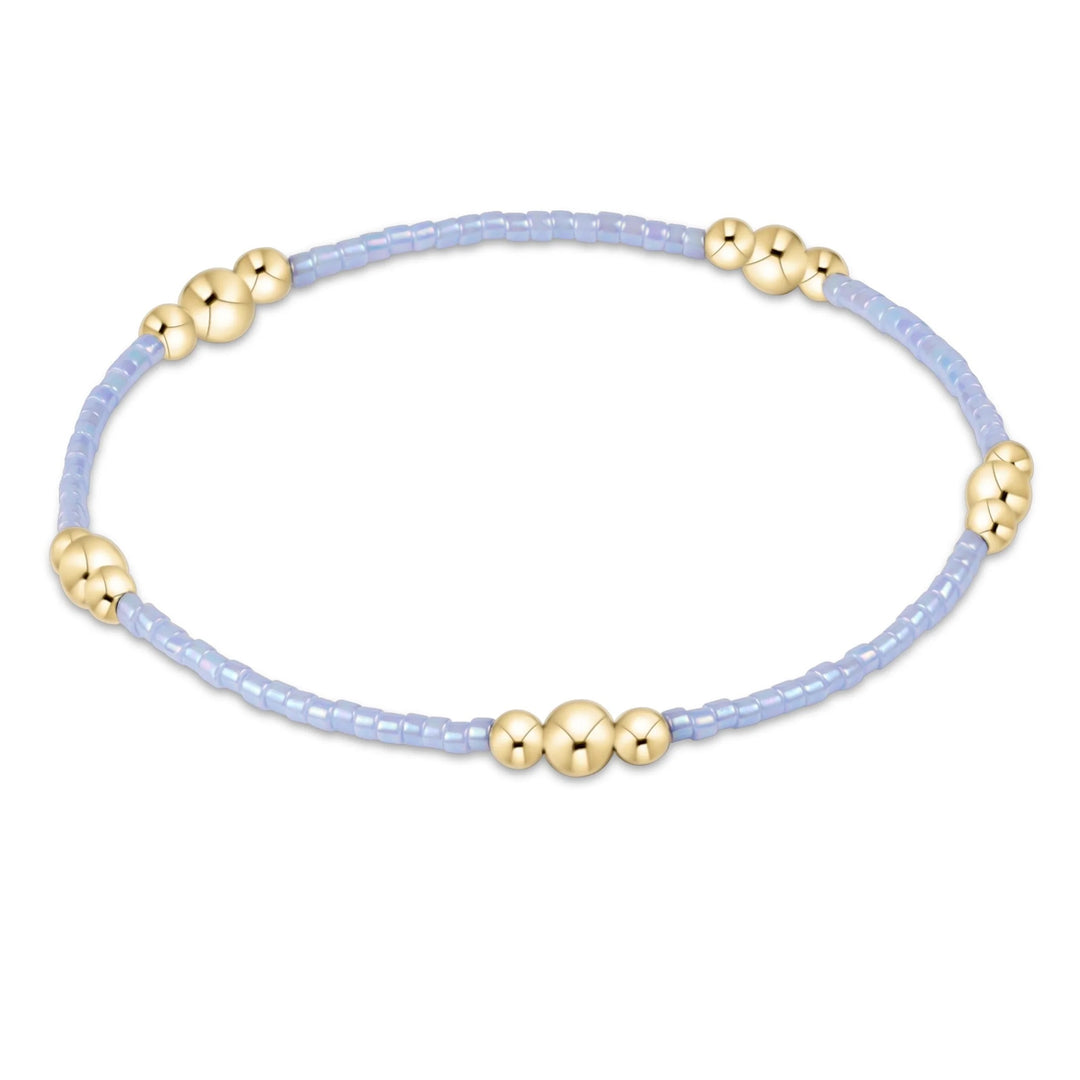 Enewton Hope Purpose Gold Bracelet in Ocean Mist with delicate chain and engraved charm, stylish accessories for women.