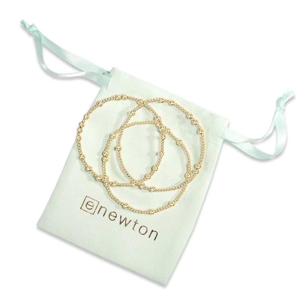 Enewton Hope Unwritten 4mm gold bracelet, delicate accessories with a sleek gold chain and subtle clasp detail.