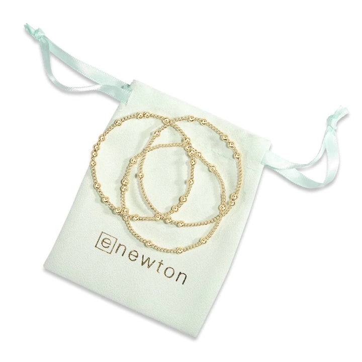 Enewton Hope Unwritten 4mm gold bracelet, delicate accessories with a sleek gold chain and subtle clasp detail.