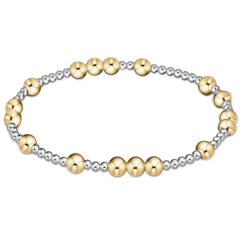 Enewton Hope Unwritten 5mm mixed metal bracelet with varied metal links, stylish accessories for everyday wear.