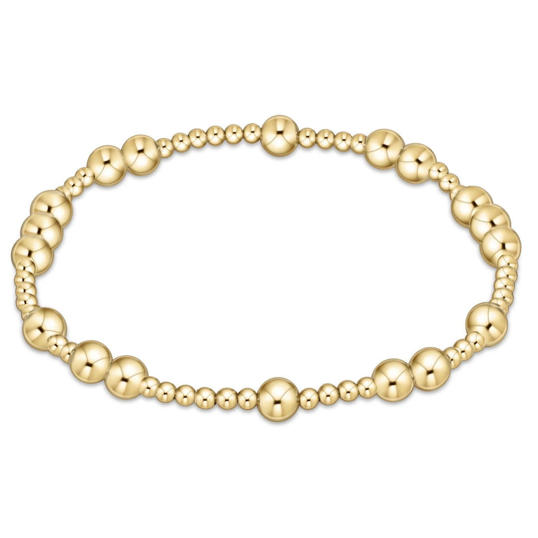 Enewton Hope Unwritten 6mm gold bead bracelet featuring small round gold beads on a delicate chain accessory.