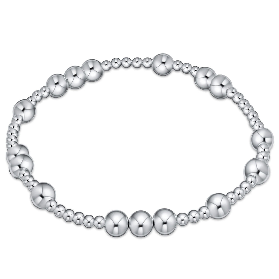 Enewton Hope Unwritten 6mm sterling silver bracelet with smooth round beads, stylish accessories for everyday wear.