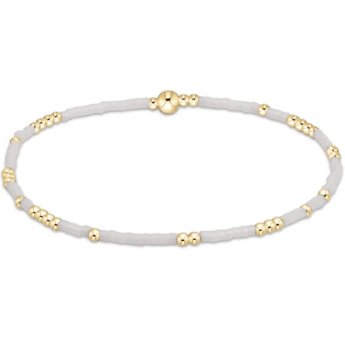 Enewton Hope Unwritten white bracelet, stylish accessory with engraved message, featuring a sleek design and adjustable fit.