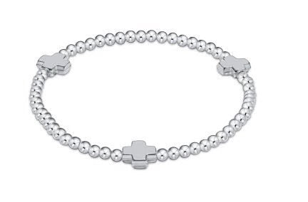 Enewton Signature Cross 3mm all sterling bracelet, stylish accessories with a sleek cross design and sterling silver finish.