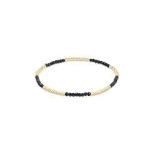 Enewton Blissful Pattern 2MM gold bead bracelet with gemstone accents, featuring pyrite beads for a stylish accessory.