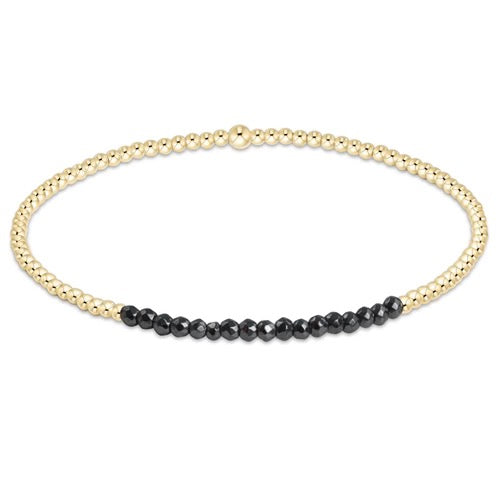Enewton Gold Bliss 2MM Bead Bracelet with small gold beads, stylish accessory for everyday wear.