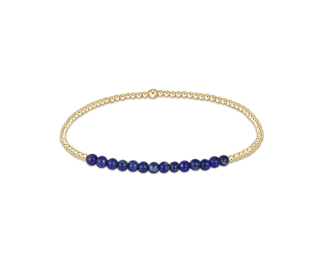 Enewton Gold Bliss 2MM Bead Bracelet with small gold beads, stylish accessories for elegant wristwear, close-up view