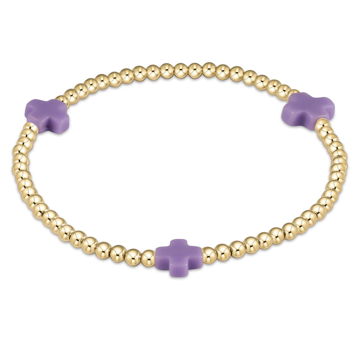Enewton Signature Cross 3mm bracelet with a sleek metal cross charm on a durable accessory bracelet.