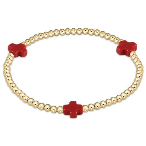 Enewton Signature Cross 3mm bracelet with a sleek cross charm on a black cord, stylish accessory for everyday wear.