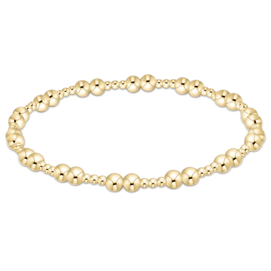 Enewton Together Gold 4mm bracelet featuring smooth gold beads on a delicate chain for a stylish accessory.