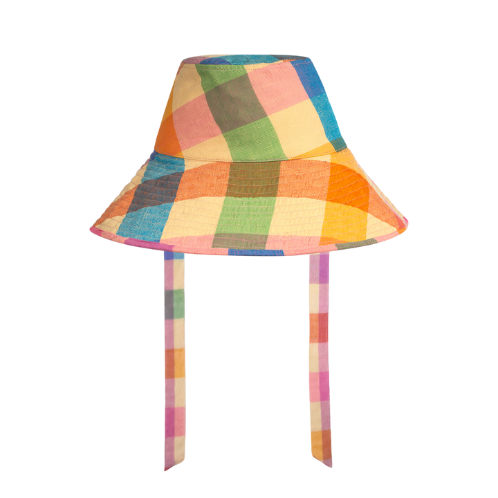 Rainbow Plaid Bucket Hat