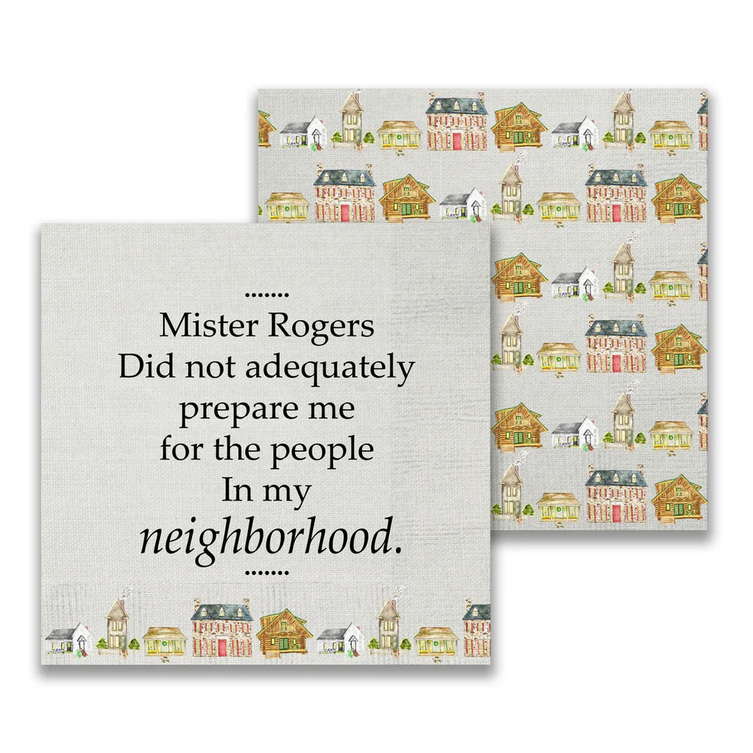 French Graffiti home cocktail napkin featuring vibrant, artistic design perfect for stylish gatherings and table decor.