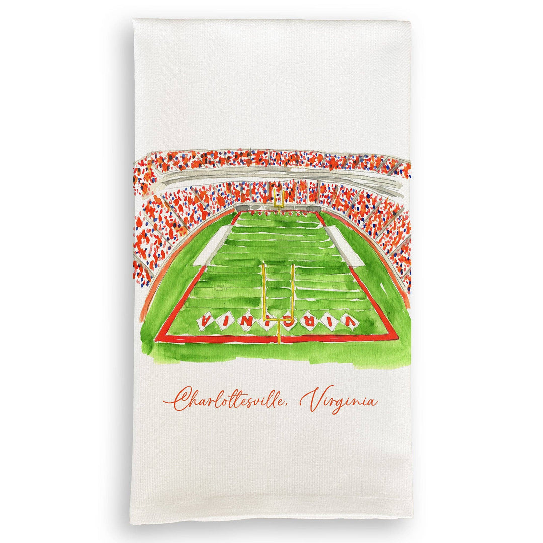 French Graffiti college dish towel, home kitchen accessory with a colorful, artistic design featuring educational motifs.
