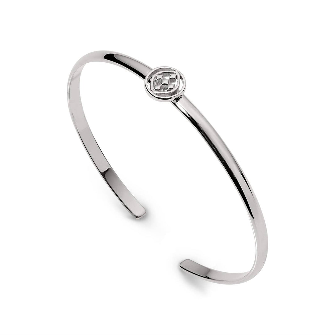 Gold medallion bangle bracelet from Gracewear Collection with intricate design, stylish accessories for women.