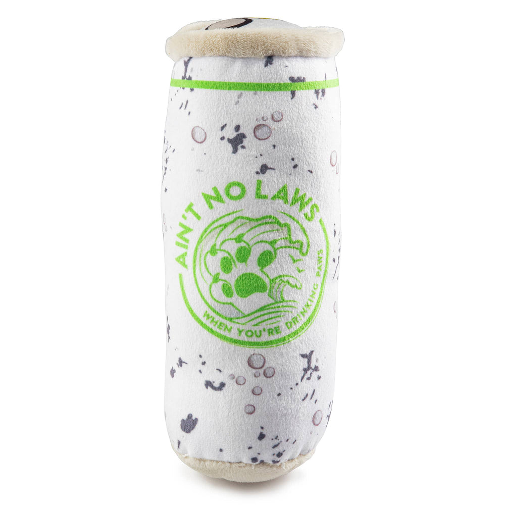 White Paw Lickety Lime squeaker dog toy by Haute Diggity Dog, soft plush with lime green accents, designed for dogs to chew and play.