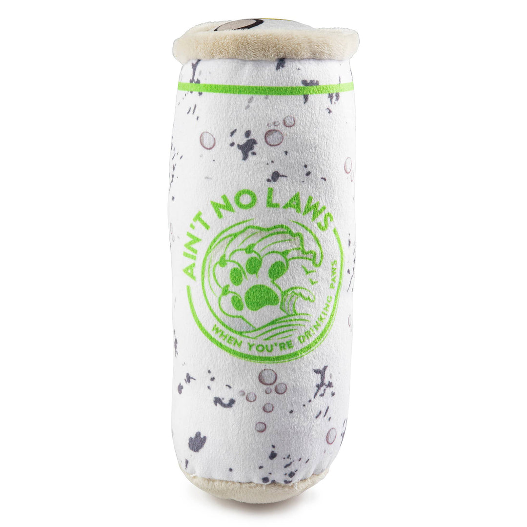 White Paw Lickety Lime squeaker dog toy by Haute Diggity Dog, soft plush with lime green accents, designed for dogs to chew and play.