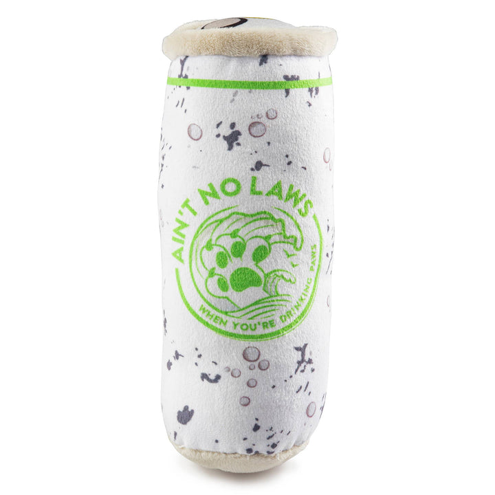 White Paw Lickety Lime squeaker dog toy by Haute Diggity Dog, soft plush with lime green accents, designed for dogs to chew and play.