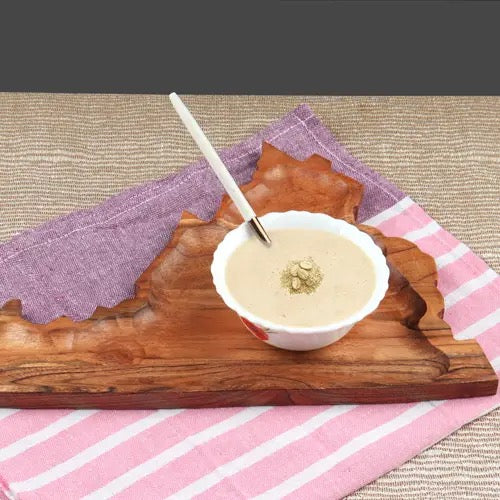 Virginia Wood Trench Board for home use by India Handicrafts, showing detailed carved wooden design on a natural finish surface.