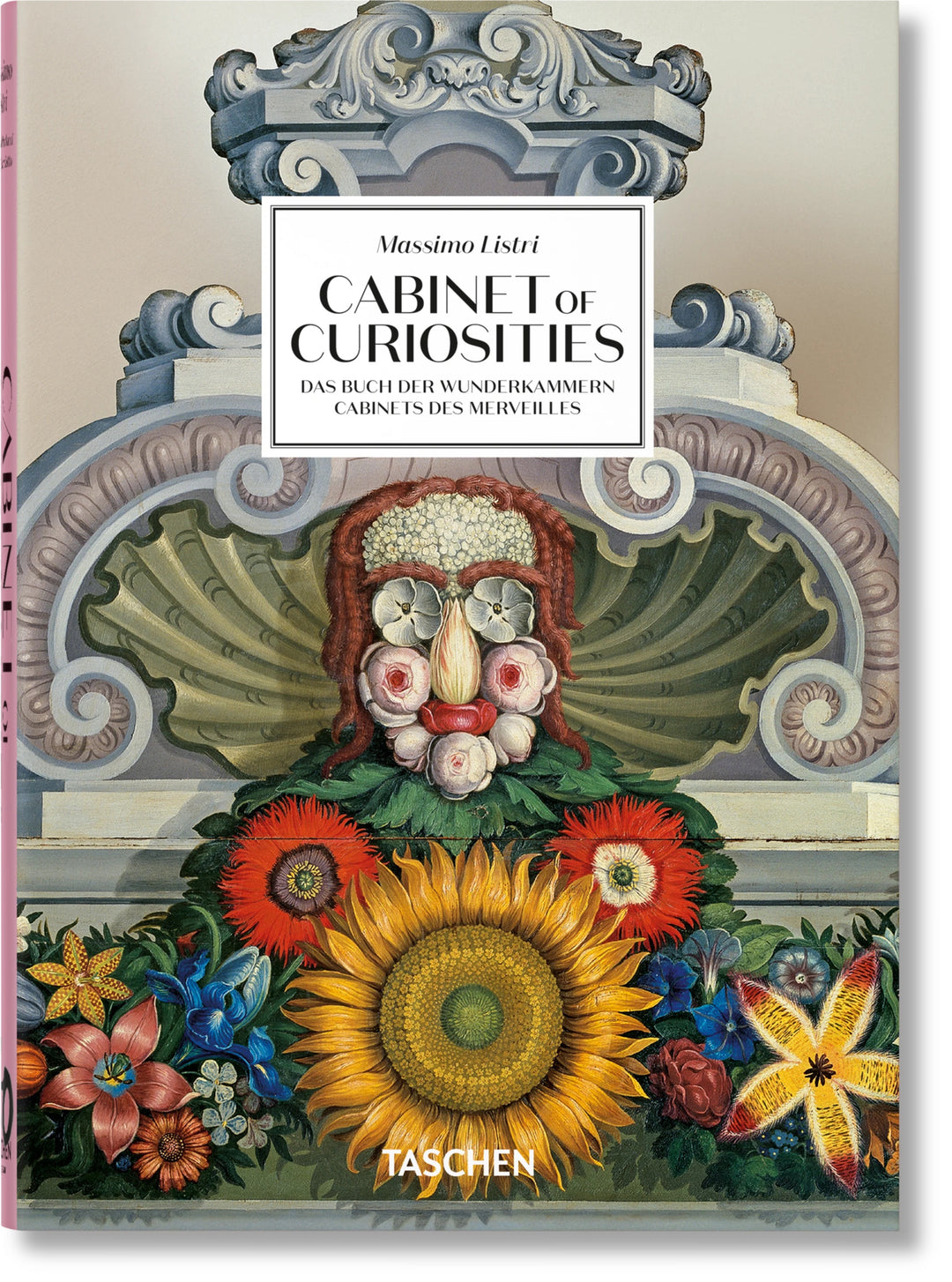 Ingram Cabinet of Curiosities book resting on a wooden table, featuring vintage-style illustrations and antique-inspired cover design.