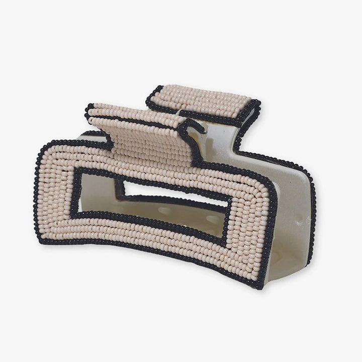 Ink & Alloy Lola Beaded Clip accessory showing colorful beaded design for hair or clothing embellishment.