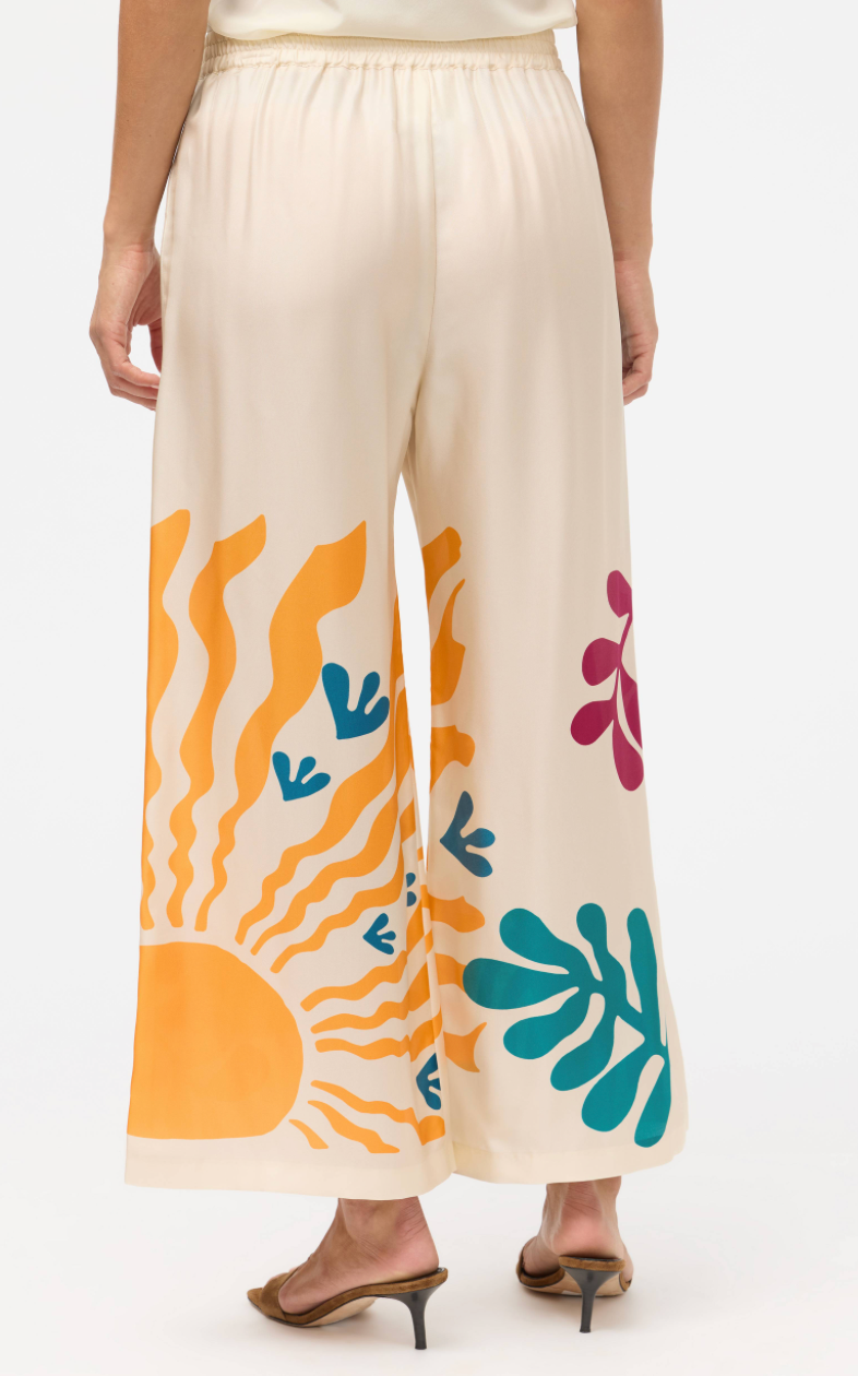 Johnny Was Yasmin Cropped Pant showing lightweight, stylish bottoms with a relaxed fit and intricate design details.