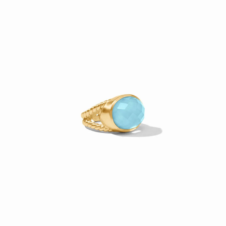Julie Vos Nassau statement ring featuring bold gold-toned design and intricate details, perfect as a stylish accessories piece.