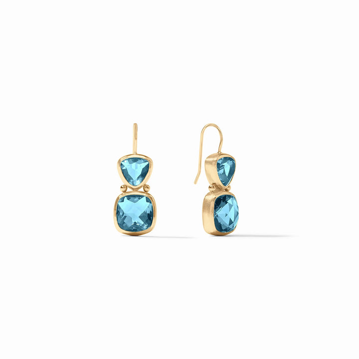 Julie Vos Aquitaine Earring showcasing elegant gold accessories with intricate design details.
