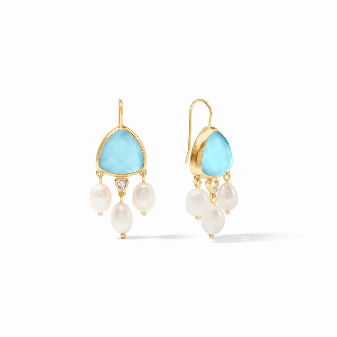 Julie Vos Aquitaine Chandelier Earring, elegant jewelry accessory with intricate design and sparkling details.
