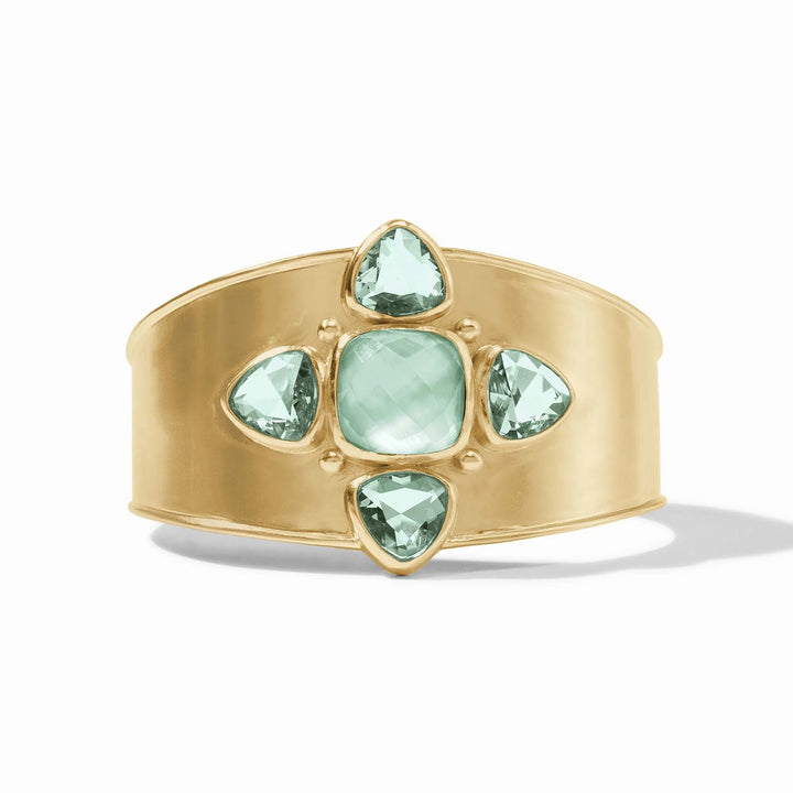 Julie Vos Aquitaine Cuff bracelet with intricate gold design, stylish accessories for elegant wristwear.