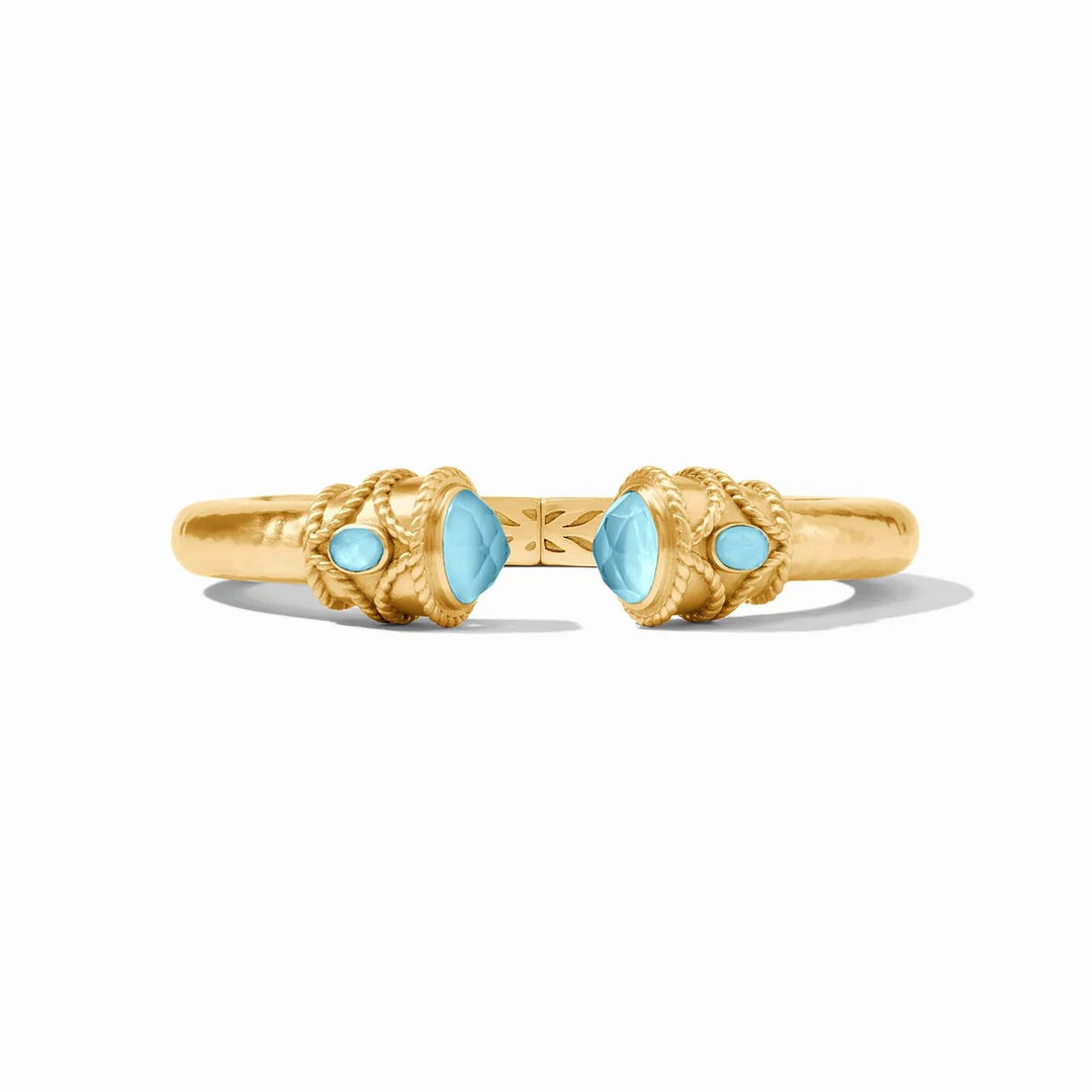 Julie Vos Nassau Demi Cuff accessory in gold with elegant design, featuring delicate detailing and a sophisticated finish.