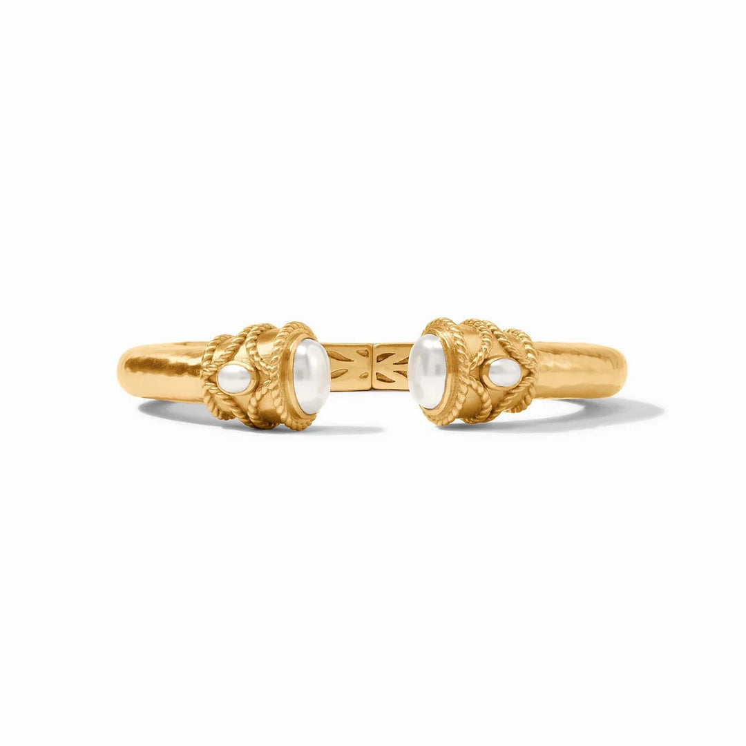 Julie Vos Nassau Demi Cuff bracelet featuring sleek gold-tone design and modern accessories style.