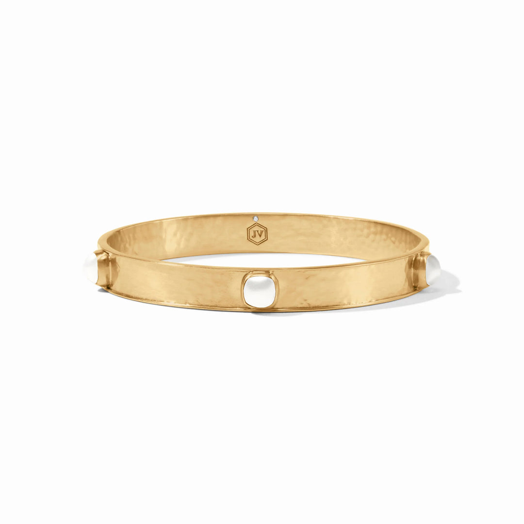 Julie Vos Catalina Stone Bangle, elegant jewelry accessory featuring a polished stone design in a refined bangle style.