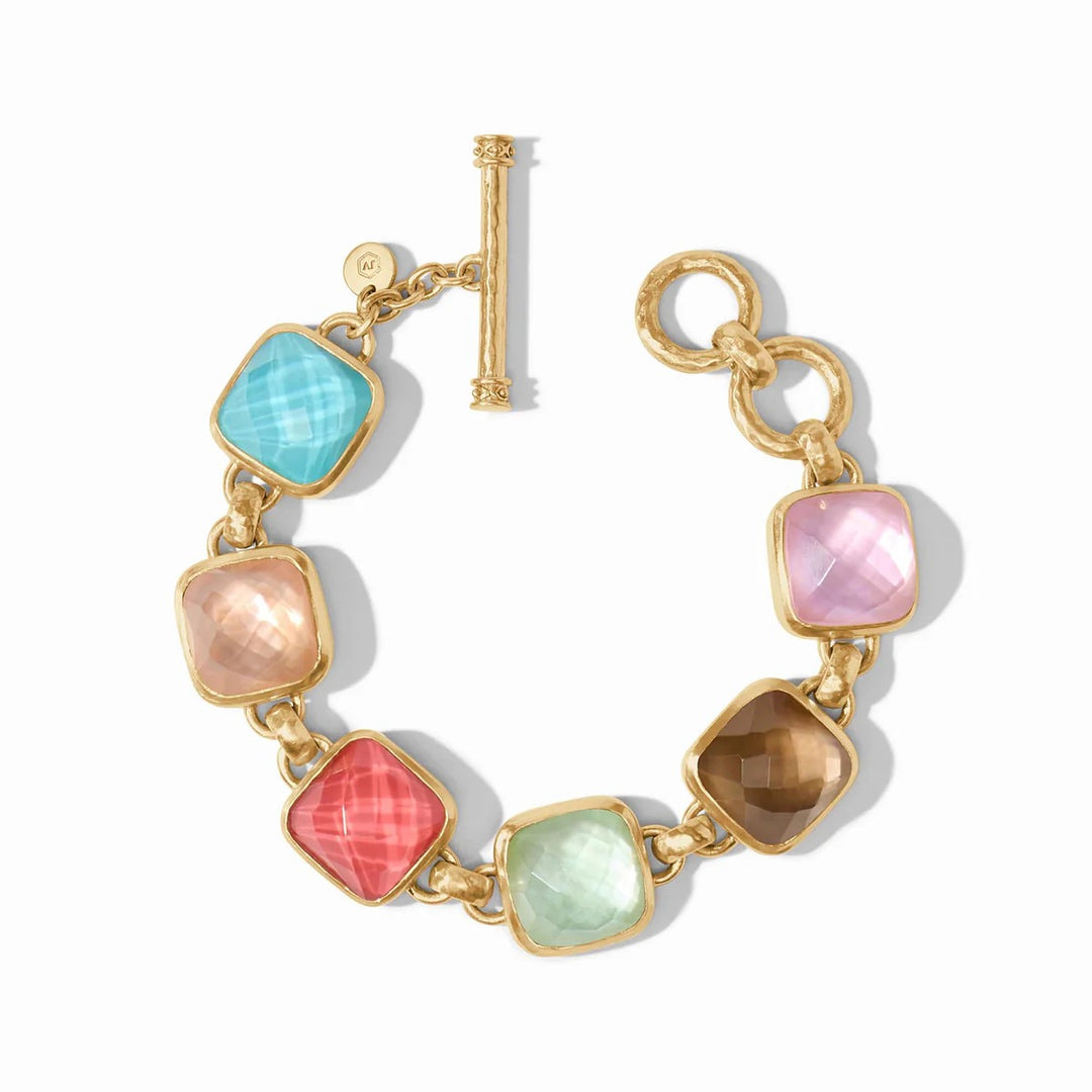Julie Vos Catalina stone bracelet, elegant jewelry accessory with polished stones and delicate design.