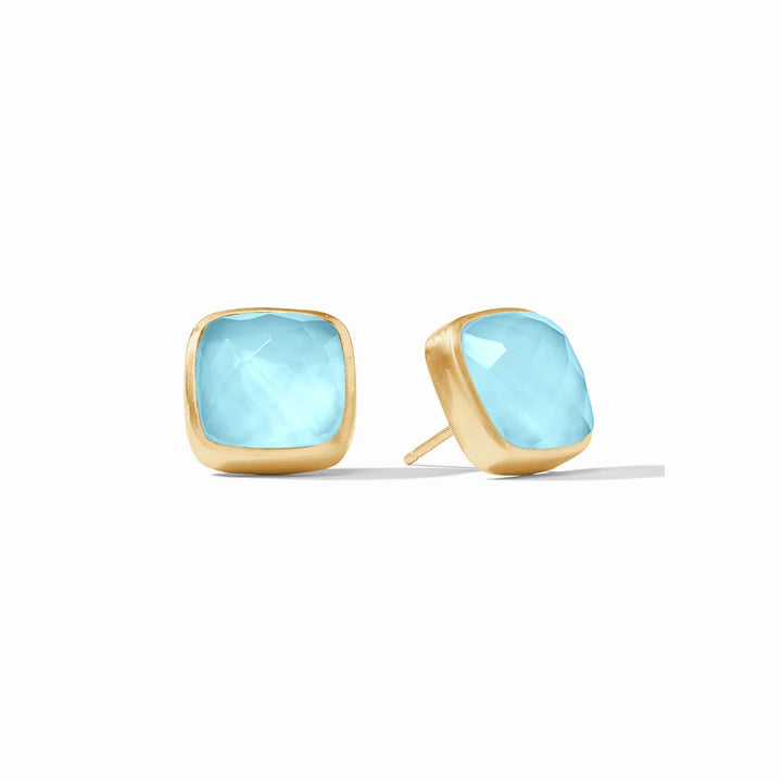 Julie Vos Catalina Stud Earring featuring a classic, elegant design with a polished gold finish and a small, round stud.