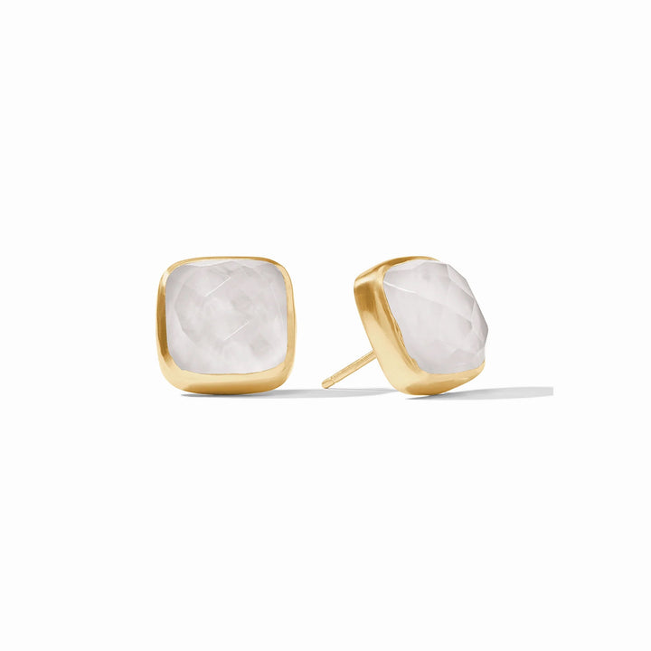 Julie Vos Catalina Stud Earring, gold-tone accessory with a sleek, minimalist design, perfect for elegant everyday wear.