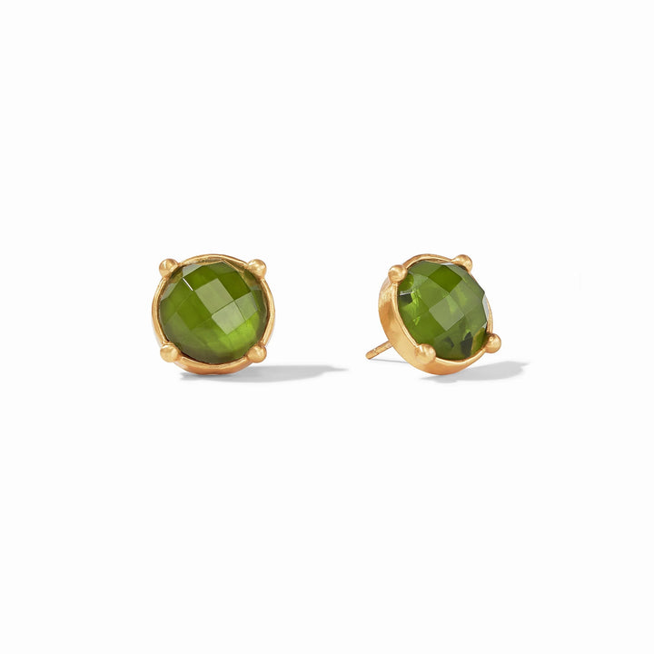 Julie Vos Honey Stud Earring, gold-tone accessory with honeybee design, small and elegant jewelry piece for pierced ears.
