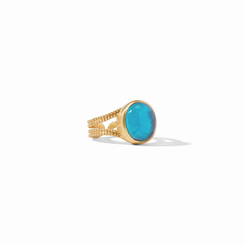 Julie Vos cabochon ring featuring a polished gemstone set in elegant accessories style.