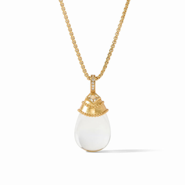 Julie Vos Noel Pendant with clear crystal charm, delicate accessory jewelry with elegant design.