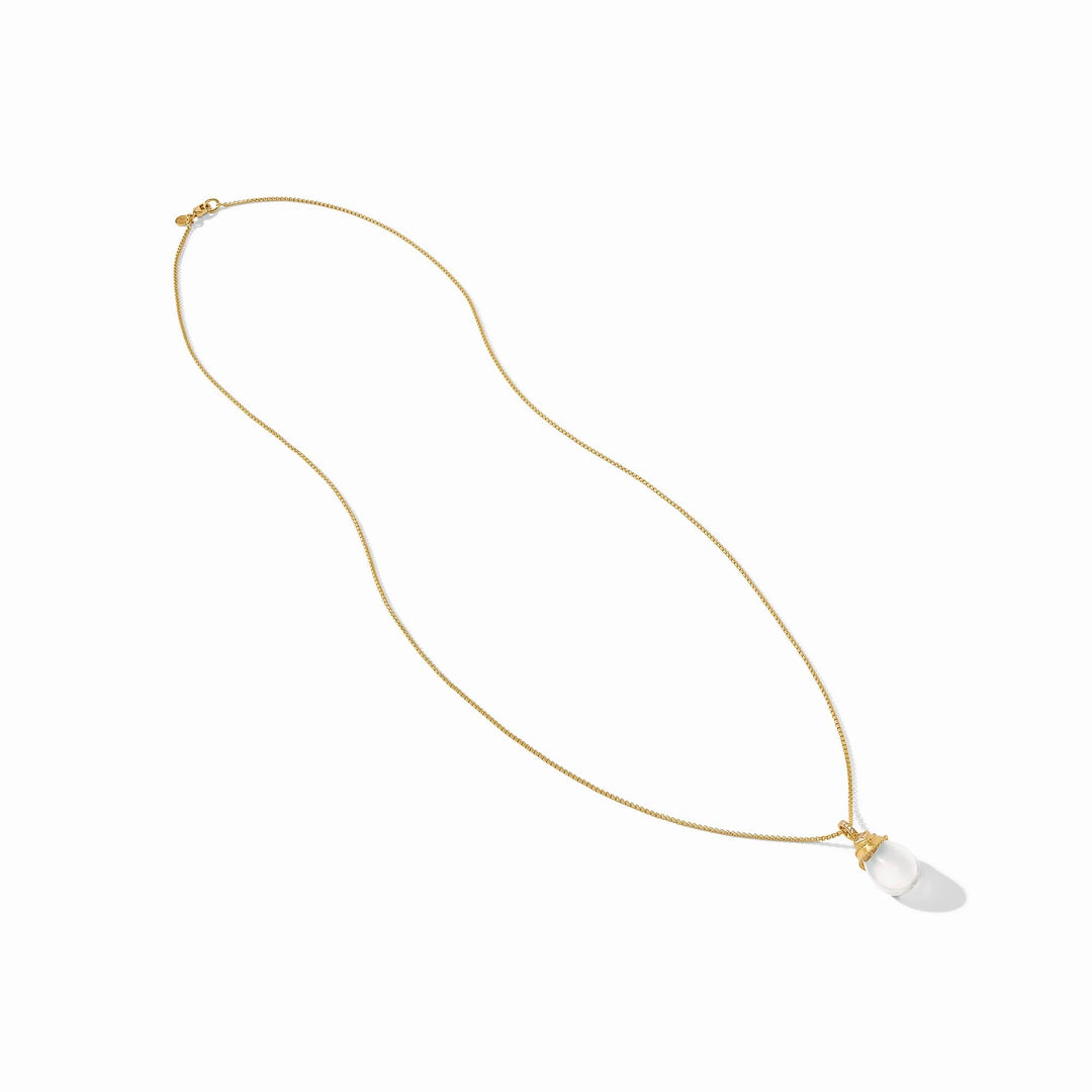 Julie Vos Noel pendant accessory featuring a clear crystal with a delicate and elegant design.