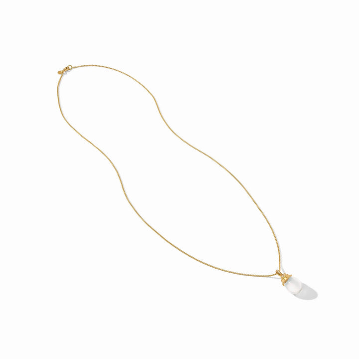 Julie Vos Noel pendant accessory featuring a clear crystal with a delicate and elegant design.
